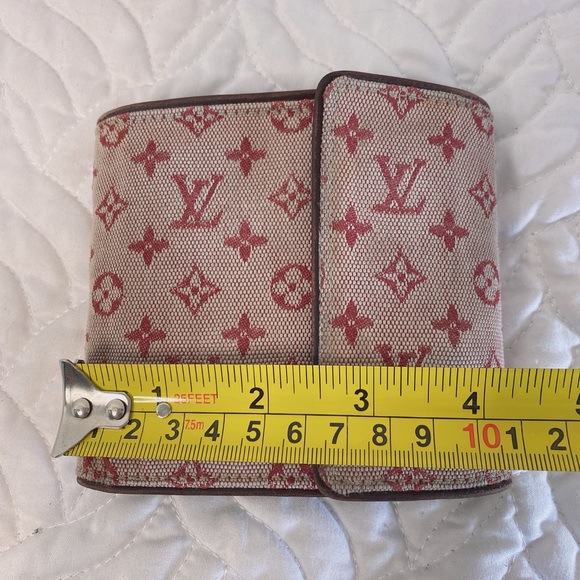 Authentic Louis Vuitton Cherry Monogram Mini Lin Canvas Compact Wallet - Picture 14 of 16